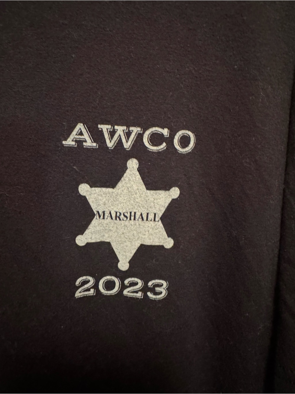 Men’s XL AWCO Marshall 2023 Black Short Sleeve Tee